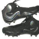 Shawn Lauvao Arizona State Sun Devils Game Worn & Signed Black & Silver Nike Cleats - Image 2