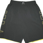 Tony Logan Maryland Terrapins 2012 Pro Day Worn & Signed Black & Yellow Under Armour XL Shorts - Image 5
