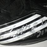 John Moffitt Wisconsin Badgers Game Worn & Signed Black & White Adidas Scorch Cleats - Image 8