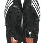 John Moffitt Wisconsin Badgers Game Worn & Signed Black & White Adidas Scorch Cleats