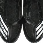 John Moffitt Wisconsin Badgers Game Worn & Signed Black & White Adidas Scorch Cleats