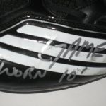 John Moffitt Wisconsin Badgers Game Worn & Signed Black & White Adidas Scorch Cleats - Image 9
