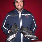 John Moffitt Wisconsin Badgers Game Worn & Signed Black & White Adidas Scorch Cleats - Image 13