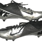 Josh Mauro Stanford Cardinal Game Worn & Signed Black & Silver Nike Cleats - Worn In 20-14 Win Vs Wisconsin Badgers in 2013 Rose Bowl, 6 Tackles!!! - Image 4