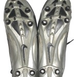 Josh Mauro Stanford Cardinal Game Worn & Signed Black & Silver Nike Cleats - Worn In 20-14 Win Vs Wisconsin Badgers in 2013 Rose Bowl, 6 Tackles!!! - Image 9