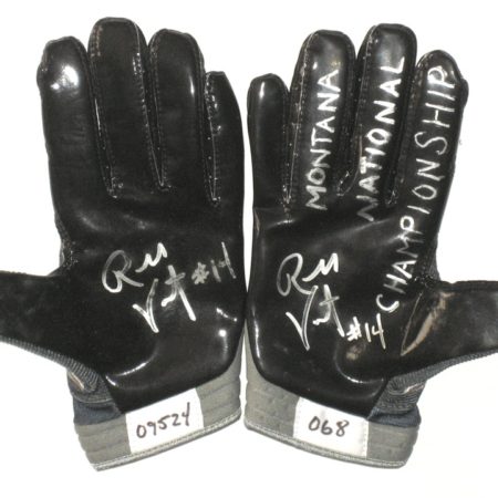 Ross Ventrone Villanova Wildcats Game Worn & Signed Nike Gloves - Worn in 2009 National Championship Win Over Montana Grizzlies!!!
