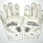 Cameron Lawrence Dallas Cowboys Game Worn & Signed White Cutters Gloves