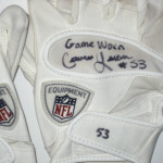 Cameron Lawrence Dallas Cowboys Game Worn & Signed White Cutters Gloves - Image 2