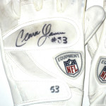 Cameron Lawrence Dallas Cowboys Game Worn & Signed White Cutters Gloves - Image 3