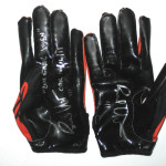 Bubba Ventrone Cleveland Browns Game Worn & Signed Orange and Black Reebok Gloves (Worn Vs Oakland Raiders on 10/16/11)