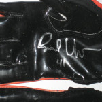 Bubba Ventrone Cleveland Browns Game Worn & Signed Orange and Black Reebok Gloves (Worn Vs Oakland Raiders on 10/16/11) - Image 3
