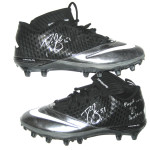 Dan Skuta San Francisco 49ers Game Worn & Signed “2014 NFC Playoffs Vs Carolina Panthers” Nike Cleats