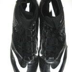 Dan Skuta San Francisco 49ers Game Worn & Signed Black & Silver Nike Cleats - Image 4