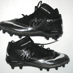 Dan Skuta San Francisco 49ers Game Worn & Signed Black & Silver Nike Cleats