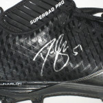 Dan Skuta San Francisco 49ers Game Worn & Signed Black & Silver Nike Cleats - Image 6