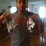 Quron Pratt Rutgers Scarlet Knights Game Worn & Signed White & Black Nike Gloves - Image 6