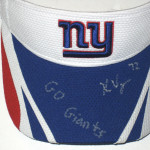 Kerry Wynn Signed & Inscribed "GO Giants" New York Giants New Era On-Field Adjustable Visor - Image 2