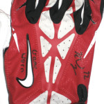 Kerry Wynn New York Giants Rookie Game Worn & Signed Red and White Nike Gloves -Great Use!!!! - Image 2