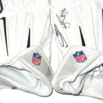 Darrel Young Washington Redskins Practice Worn & Signed White, Silver & Black Nike Gloves - Image 6