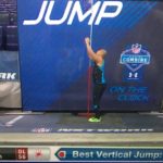 Kerry Wynn 2014 NFL Combine Worn & Signed Neon Green, Black & Blue Nike Sneakers - Worn for Vertical Leap! - Photo Match