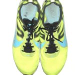 Kerry Wynn 2014 NFL Combine Worn & Signed Neon Green, Black & Blue Nike Sneakers - Worn for Vertical Leap! - Image 4