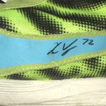 Kerry Wynn 2014 NFL Combine Worn & Signed Neon Green, Black & Blue Nike Sneakers - Worn for Vertical Leap! - Image 8