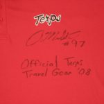 Dean Muhtadi Mojo Rawley Travel Worn & Signed Official Maryland Terrapins Under Armour 4XL Polo Shirt