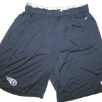 Alex Tanney Practice Worn Official Blue Tennessee Titans Nike XXL Shorts