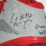 Jay Bromley New York Giants Rookie Game Worn & Signed Blue, Red & Gray Nike Cleats - Image 5