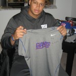 Kerry Wynn Practice Worn & Signed New York Giants Dri-Fit Nike 3XL Shirt - Image 9