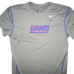Kerry Wynn Practice Worn & Signed New York Giants Dri-Fit Nike 3XL Shirt