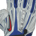 Jay Bromley 2014 Rookie Game Worn & Signed New York Giants Team Logo Nike Superbad Gloves - Image 3