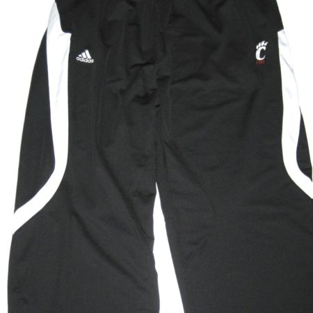 Brendon Kay Travel Worn Official Cincinnati Bearcats Adidas 2XL Sweatpants - Matches Kay’s Big East Champions Jacket!