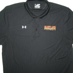AJ Francis Maryland Terrapins Team Issued Black "Maryland Football" Under Armour 2XL Polo Shirt