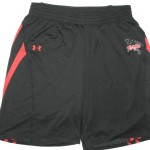 AJ Francis Training Worn & Signed Maryland Terrapins Red & Black Under Armour 4XL Shorts