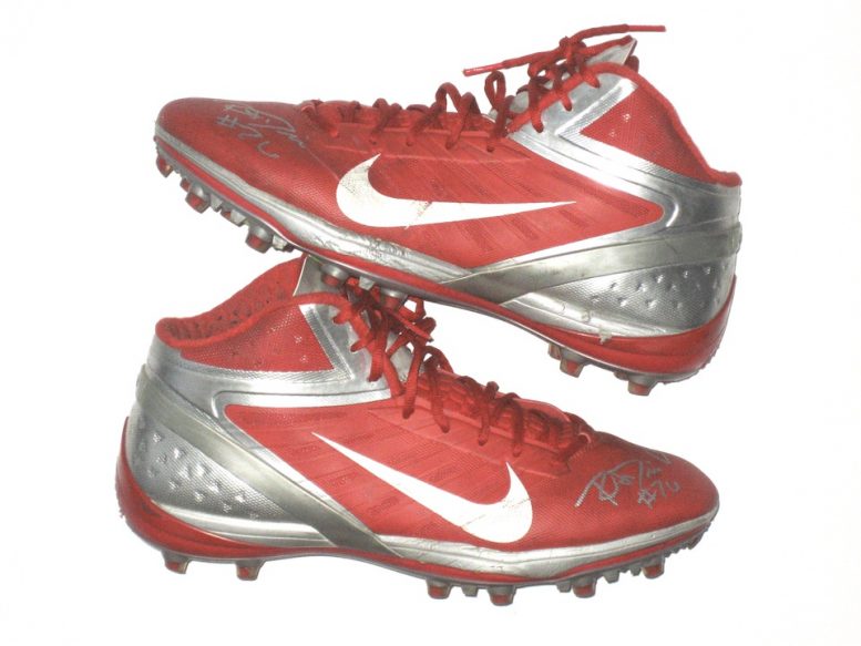 RJ Dill Rutgers Scarlet Knights Game Worn Nike Cleats
