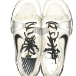 Sean Lissemore Dallas Cowboys Training Worn & Signed White, Silver & Black Nike Speed Sneakers - Image 3