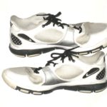 Sean Lissemore Dallas Cowboys Training Worn & Signed White, Silver & Black Nike Speed Sneakers