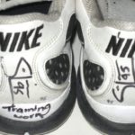 Sean Lissemore Dallas Cowboys Training Worn & Signed White, Silver & Black Nike Speed Sneakers - Image 6