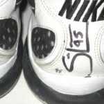 Sean Lissemore Dallas Cowboys Training Worn & Signed White, Silver & Black Nike Speed Sneakers - Image 8