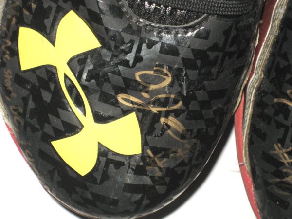 AJ Francis Maryland Terrapins Game Worn & Signed Under Armour Cleats - Worn for 8 Games!!!