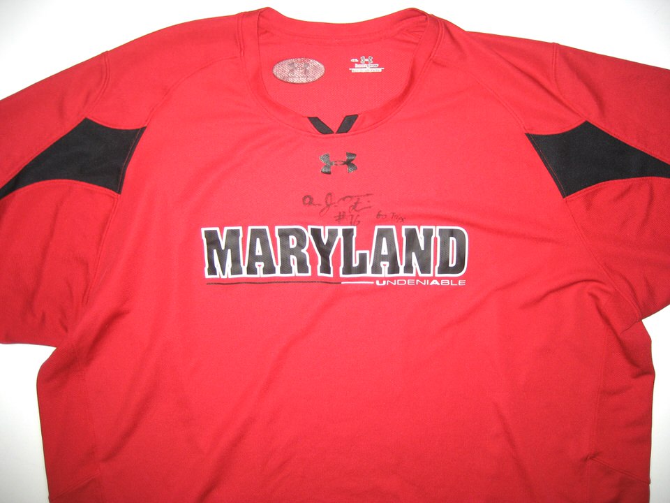 AJ Francis Maryland Terrapins Under Armour 4XL Shirt