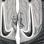 AJ Tarpley Stanford Cardinal Game Worn & Signed Gray & Black Nike Gloves - Image 2