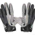 AJ Tarpley Stanford Cardinal Game Worn & Signed Gray & Black Nike Gloves - Image 3