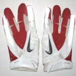 AJ Tarpley Stanford Cardinal Game Worn & Signed Red & White Nike Gloves - Image 4