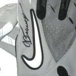 AJ Tarpley Stanford Cardinal Game Worn & Signed Black & Gray Nike Gloves - Image 3