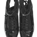 Ramses Barden New York Giants 2009 Rookie Game Worn Black and White Nike Cleats
