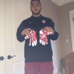 AJ Tarpley Stanford Cardinal Game Worn & Signed Nike Gloves - Image 7