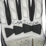 RJ Dill Rutgers Scarlet Knights Game Worn & Signed Black and Gray Nike Gloves - Image 2