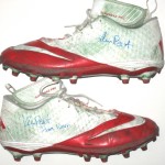 Andrus Peat Stanford Cardinal Game Worn & Signed Red & White Nike Cleats